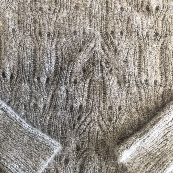 Moda International Sweater Womens Size L Long Sleeve Pullover Open Knit Boxy - Picture 4 of 10